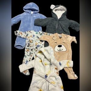 5pc baby lot-sherpas-one piece -robe-Nike hoodies